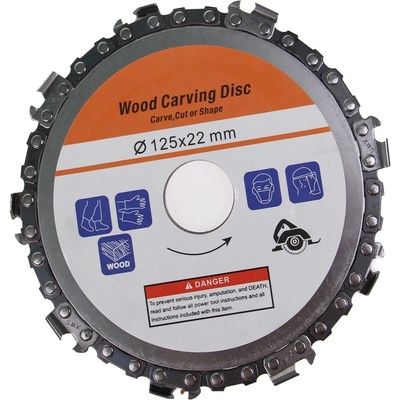 NOEMON TOOLS Řetězový řezný kotouč na dřevo - 125 x 22 mm