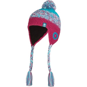 Trollkids Детска зимна шапка (beanie) Trollkids Girl's Borgund Bobble Cap Beanie - Bright Berry / Dark Turquoise - размер 52-56 cm (904-2050-0112)