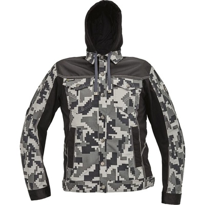 Cerva bunda Neurum Camouflage s kapucí maskáč Antracitová
