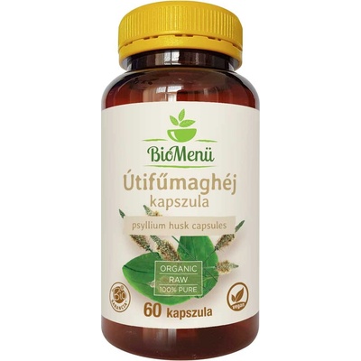 BioMenü bio Psyllium Semená Škrupina 60 kapsúl