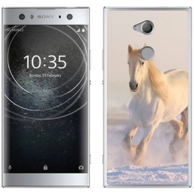 Pouzdro mmCase gelové Sony Xperia XA2 Ultra - kůň ve sněhu