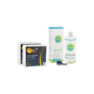 Lenjoy Monthly Day & Night (12 лещи) + Solunate Ⓢ Multi-Purpose 400 ml с кутия