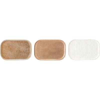 Bloomingville Talíř Addison Hnědý s lesklou glazurou 22,5cm