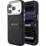GUESS Калъф Guess - Saffiano Peony & Ring MagSafe (GUHMP18XPSAMSECK) - iPhone 18 Pro Max / iPhone 17 Pro Max - Черен