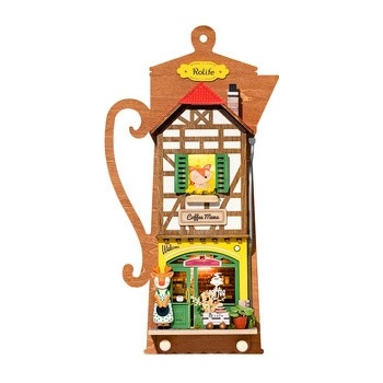 RoboTime miniatura domečku k zavěšení Lenošná kavárna