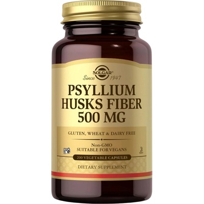 Solgar Psyllium Husks Fiber 500 mg 200 rastlinných kapsúl
