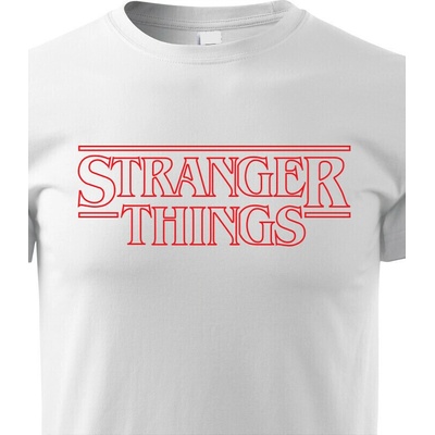 Dětské tričko Stranger Things Bílá Canvas Dětské tričko Bezvatriko.cz 0607