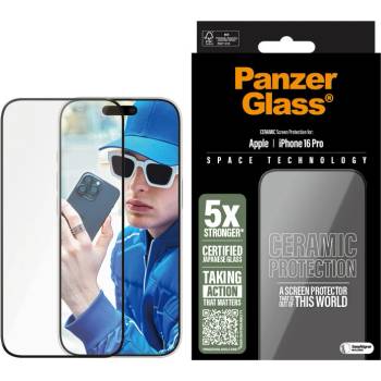 Panzer Стъклен протектор PanzerGlass - iPhone 16 Pro, Ceramic, Ultra-Wide Fit (5715685002304)