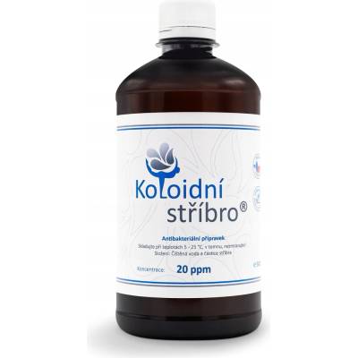 Koloidní stříbro 20 ppm 500 ml