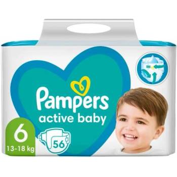 Pampers Active Baby Гигантски пакет пелени 13-18 кг Junior 6 (56 бр. ) (81680831)