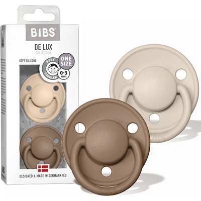Bibs De Lux silikon Vanilla dark oak 2 ks