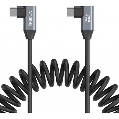 SmallRig 4793 Spirální USB-C úhlový na USB-C úhlový 35cm