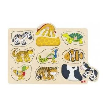Goki Puzzle with handles, Goki animal motif 57585