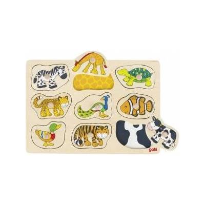 Goki Puzzle with handles, Goki animal motif 57585
