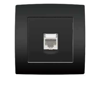 ELMARK City КОМПЮТЪРЕН КОНТАКТ rj45 cat6e АНТРАЦИТ (193034)