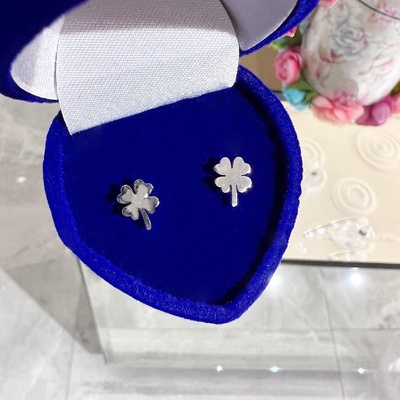 iŠperky dámske oceľové náušnice štvorlístok ID|275399