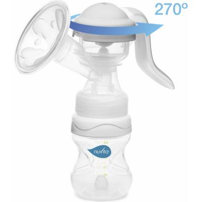 Nuvita Materno Twist manuální dvoufázová s otočnou rukojetí o 270° šedá