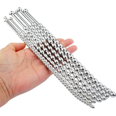 SuperLove Urethral Sounding Curved & Beaded Premium Stainless Steel Dilator Set – Zboží Mobilmania