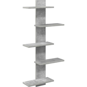 vidaXL Плаваща стена Бетонно сиво 48, 5 x 15 x 101 см (8012199)