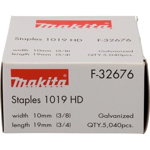 MAKITA Щипка MAKITA 10x19 mm, 5040 бр. , T22 F-32676 (F-32676)