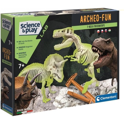 CLEMENTONI Vykopávky T Rex a Triceraptos