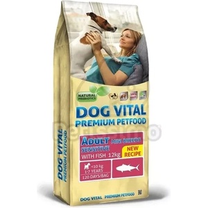 DOG VITAL Adult Sensitive Mini Breeds Fish суха храна за кучета - риба 12 кг