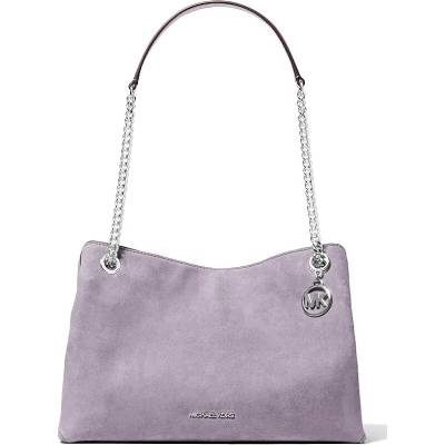 Michael Kors Christina medium semišová kabelka fialová