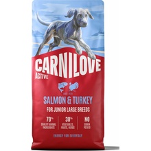 Carnilove Active Dog Dry Made with Salmon & Turkey for Junior Large Breeds 12 kg