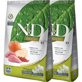N&D dog GF PUMPKIN Adult Medium / Maxi boar & apple 2 x 12 kg