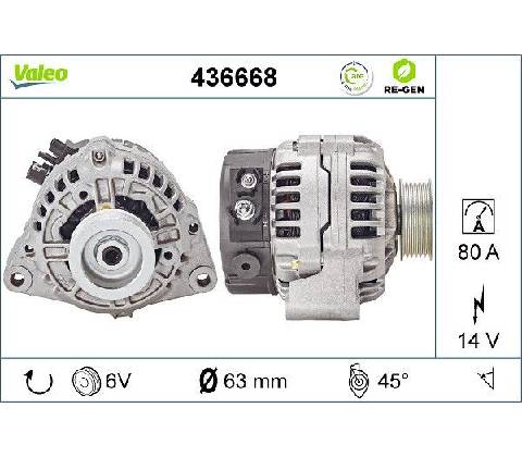 Generátor VALEO 436668