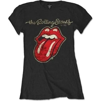 Image 1 of The Rolling Stones Plastered Tongue Black XL Дамски Риза (RSTEE10LB04)