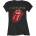 The Rolling Stones Plastered Tongue Black XL Дамски Риза (RSTEE10LB04)