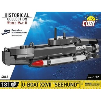 COBI 4846 World War II Německá miniponorka U-Boot XXVII Seehund