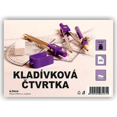 Stepa Kladívková čtvrtka bílá 250 g/m2 10 ks A4
