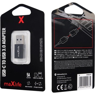 OEM0002301 Maxlife USB-C to USB 3.0 adaptér