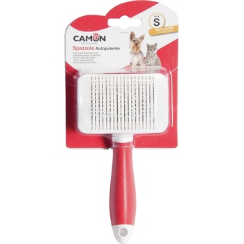 Camon Self-cleaning slicker brush Small - Самопочистваща се четка за кучета и котки, 8, 6 см