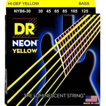 Image 1 of DR Strings Neon Hi-Def NYB6-30 Струни за 6-струнна бас китара