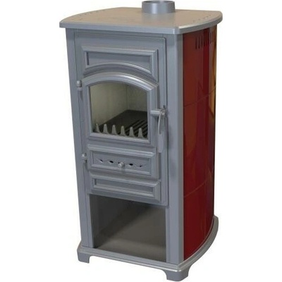 Thalia Forte ECO 5.4 kW vývod horní 120 mm na tuhé palivo bez výměníku červené