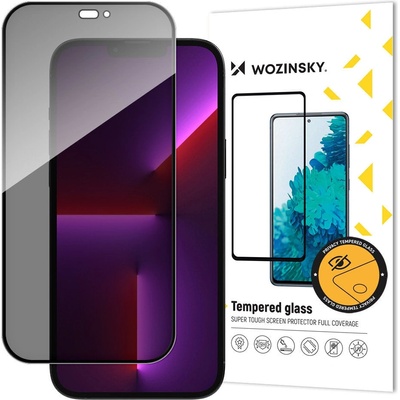 Wozinsky Скрийн протектор от закалено стъкло с филтър за поверителност Wozinsky Privacy Glass за iPhone 15 Pro Max, с черна рамка (KXG0072391)