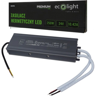 LED 250W 24V vodotěsný zdroj Premium Line Ecolight