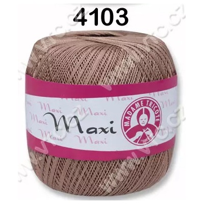 MADAME TRICOTE PARIS Příze Maxi - klasická i Metallic Maxi: 4103 Oříšková