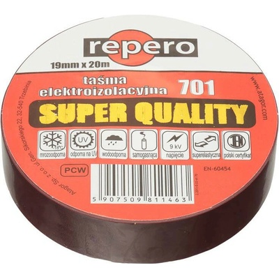 Repero 701 IzoIačná páska 19 mm x 20 m hnedá