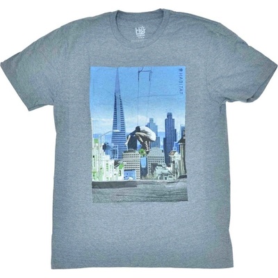Habitat tričko skyline Hthr Gray