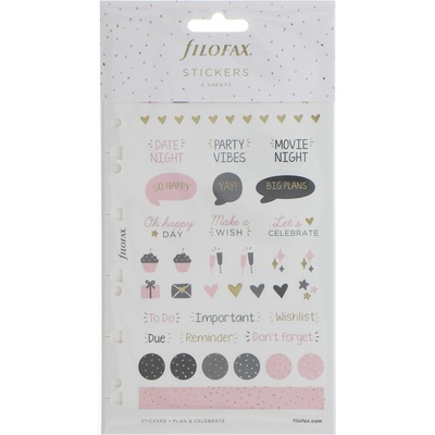 Filofax Náplň Multi Confetti osobní A5 samolepky
