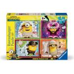Ravensburger Пъзел Ravensburger от 4 x 100 части - Миньони и чудовища (12004353) - ozone
