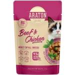 ARATON cat Adult пауч Beef & Chicken 85 г