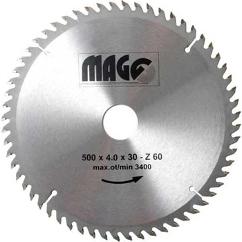 MAGG pilový kot. 500x4,0x30 / 60 zubů střídavě šikmé
