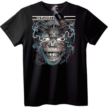 NOONEBRAND Тениска Static механичен лъв - 7XL, Black