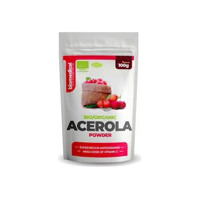 BioMedical Organic Acerola Powder Bio prášek z Aceroly 100 g