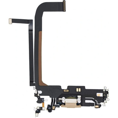 AppleKing nabíjací a audio flex konektor pre Apple iPhone 13 Pro Max - zlatá